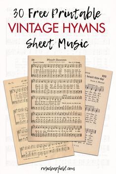 Printable Hymns, Sheet Music Crafts, Hymn Sheet Music, Sheet Music Art, Christmas Sheet Music, Sheet Music Book, Wall Art Diy, Free Vintage Printables, Handmade Holiday Gifts