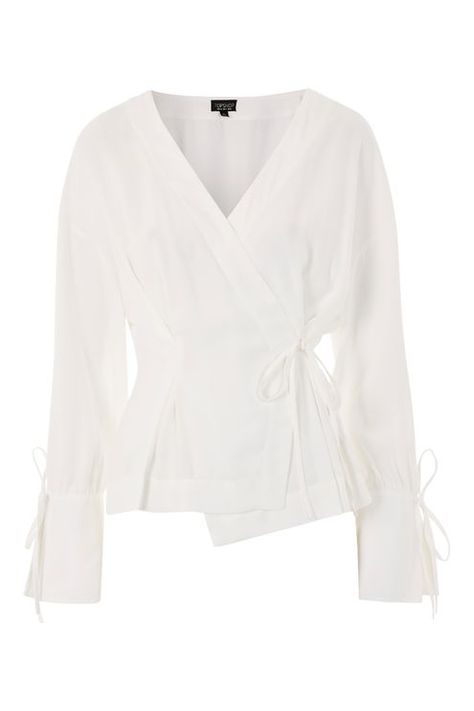 White Wrap Top Outfit, Wrap Shirt Outfit, White Wrap Blouse, Formal Blouses, Style List, Clothing Pieces, Fits Inspo, Fashion Enthusiast, Formal Outfits