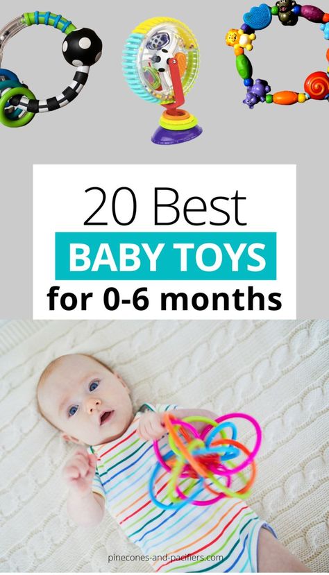 I'm a mom of two and have spent many months researching the best baby toys for young infants. I'm sharing the best baby toys for 0-6 months based on the toys that my boys have tried and loved! #baby #babytoys #babytips #toysforbabies 4 Month Baby Toys, 6 Month Toys, Six Month Baby, 5 Month Baby, 2 Month Old Baby, 4 Month Old Baby, 4 Month Baby, Therapy Toys, Age Appropriate Toys