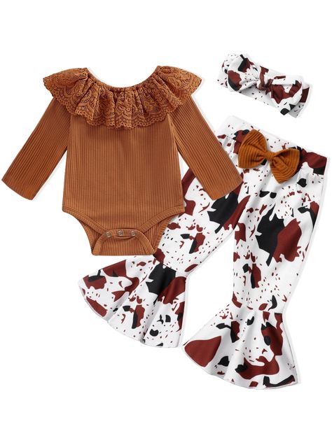 Country Outfits Girls, Southern Baby Clothes, Country Baby Girl Clothes, Western Baby Girls, Girl Onsies, Western Baby Clothes, Country Baby Girl, Baby Clothes Country
