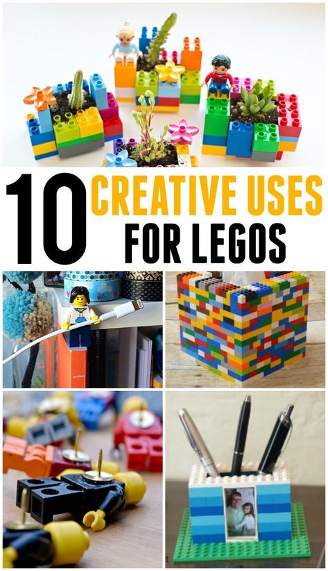 Lego Diy Ideas, Deco Lego, Lego Desk, Lego Room Decor, Lego Diy Crafts, Minecraft Lego, Lego Bedroom, Lego Decorations, Used Legos