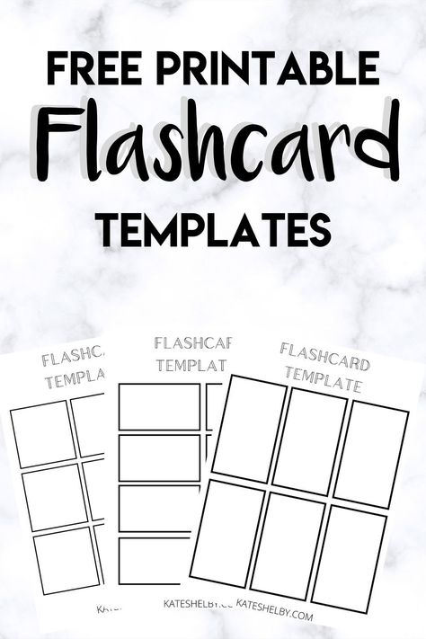 Free printable flashcard template in PDF format. Create your own flashcards at home using a PDF Editor or Draw on designs. How To Make Your Own Flashcards, Sight Word Templates Free Printable, Editable Flashcard Template Free, Blank Flashcards Free Printable, Goodnotes Flashcards Free, Flashcard Template Free Printable, How To Create Flashcards, Flash Card Template Free Printable, Free Flashcards Printables