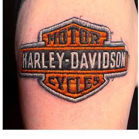 Harley Davidson by D. Lozano 999 Tattoo Ideas, 999 Tattoo, Patch Tattoo, Hd Tattoos, Harley Tattoos, Harley Davidson Patches, Skeleton Hand Tattoo, Red Dragon Tattoo, Places To Get Tattoos