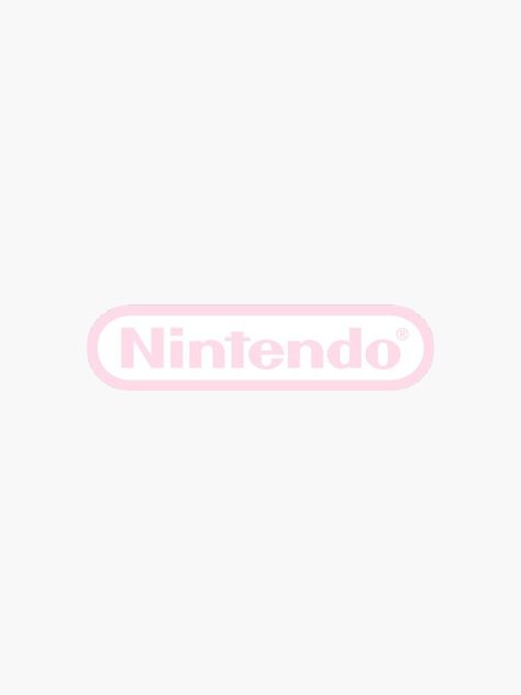 Kawaii, Pink Nintendo Aesthetic, Nintendo Logo, Pink Nintendo, Stickers Harry Potter, Nintendo Tattoo, Gyaru Aesthetic, Nintendo Switch Animal Crossing, Pink Games