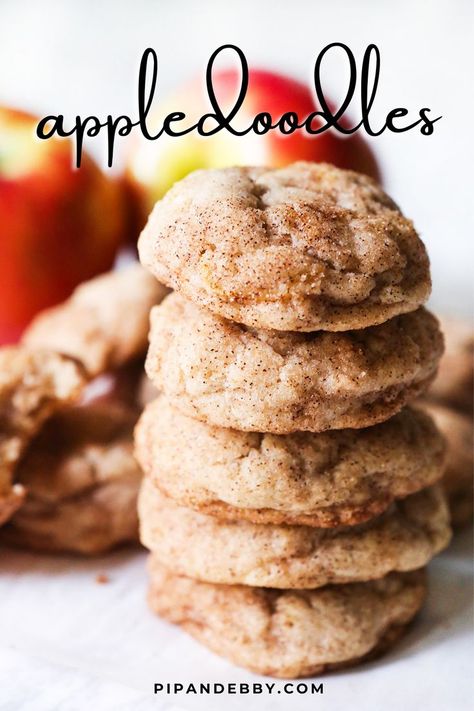 Apple Snickerdoodle, Pip And Ebby, Apple Oatmeal Cookies, Chocolate Caramel Apples, Fall Apple Recipes, Apple Coffee Cakes, Caramel Apple Cheesecake, Gooey Cookies, Apple Recipes Easy