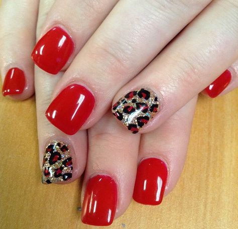 Red Leopard French Tip Nails, Red Leapord Nails, Christmas Cheetah Nails, Cheetah Christmas Nails, Nail Designs Leopard Print, Nail Designs Leopard, Red Leopard Nails, Red Leopard Print Nails, Christmas Cheetah Print