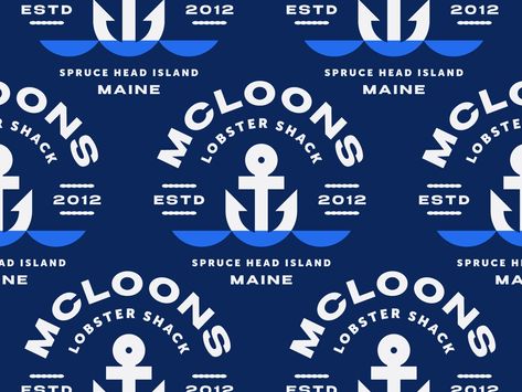 McLoons No. 6 by Jeremy Martinez on Dribbble Nautical Graphic Design, Boat Logo Design, Boat Logo, Nautical Logo, Joshua James, Cape Charles, Naval Force, Logo Design Ideas, Sea Design