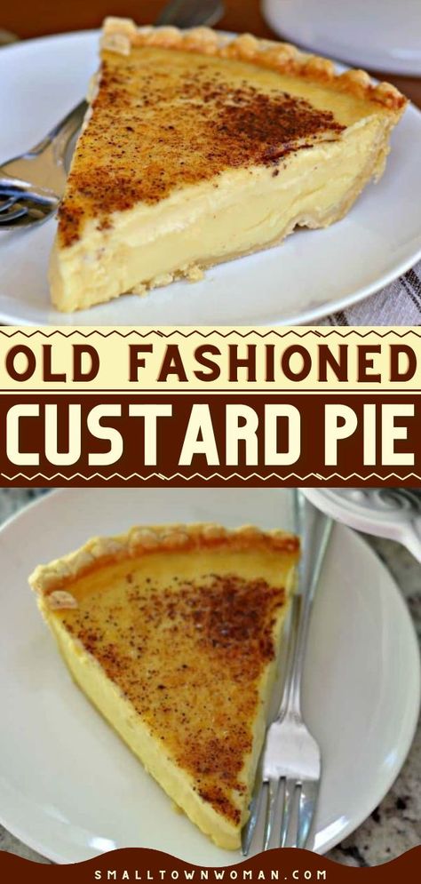 OLD FASHIONED SILKY CREAMY CUSTARD PIE, thanksgiving desserts, thanksgiving sweet treats Thermomix, Cream Pies Recipes, Monkey Squares, Sweet Treats Ideas, Custard Pie Recipe Easy, Bariatric Sweets, Best Custard Pie Recipe, Milk Tarts, European Desserts