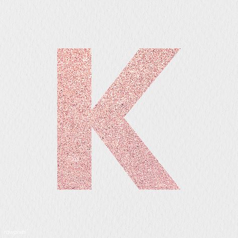 Glitter capital letter K sticker illustration | free image by rawpixel.com / NingZk V. K Background Letter, Letter A Aesthetic, Letter K Font, K Letter Images, Numbers Typography, K Letter, Kiss Cam, English Alphabet Letters, Sticker Illustration