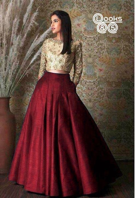 D.no  LOOKS-85  LEHENGA DETAIL : FABRIC : Banglory Silk Fabric  DESIGN : Umbrella Flair (6.5mtr Flair) Full Stitched (Readymade) Up to 44inch Waist & 40inch Length   BLOUSE DETAIL : FABRIC : Sequence Work Fabric With Silk Lining STITCH : UnStitched (1mtr)  PRICE : 900 INR and ship extra Lehenga Color Combinations, Royal Blue Lehenga, Long Skirt And Top, Simple Lehenga, Blue Pleated Skirt, Skirt Diy, Lehnga Designs, Lehenga Blouse, Bridal Lehenga Choli