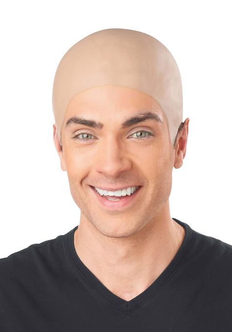 PRICES MAY VARY. Imported Hand Wash Only Seamless Transformation: Achieve a realistic and seamless bald look with our 100% molded latex bald cap, designed for authenticity and comfort. Sturdy Design: The cap features a sturdy construction with a shiny interior and matte exterior, ensuring durability for multiple uses. Universal Fit: Designed to fit most adults, this bald cap is versatile for various costume ideas, from grandpa transformations to theatrical performances. Unisex Appeal: Embrace th Bald Head Man, Brown Characters, Bald Caps, Bald Cap, Bald Look, Fun Costumes, Going Bald, 2024 Mood, Health Podcast