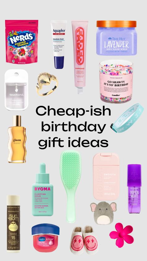 Cheap Gifts To Get Your Friends, Cheap Gift For Best Friend, Birthday Gift Ideas Makeup, Birthday Gifts Cheap Ideas, Gift Baskets Best Friend, Gifts To Give Friends For Birthday, Bday Gifts For Friends Ideas, Cheap Gift Ideas For Best Friend, What To Get For Your Besties Birthday