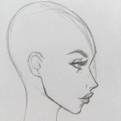 How to draw profile faces ✍🏽 swipe to see step by step. #art #artist #artistsoninstagram #arttutorial #tutorial #stepbystep #illustration… Profile Face Illustration, Simple Side Profile Drawing, How To Draw Side Profile Step By Step, How To Draw A Side Profile Female Faces, Drawn Side Profile, Faces Drawing Easy, How To Draw Profile Face, Person Drawing Easy, Side Face Illustration