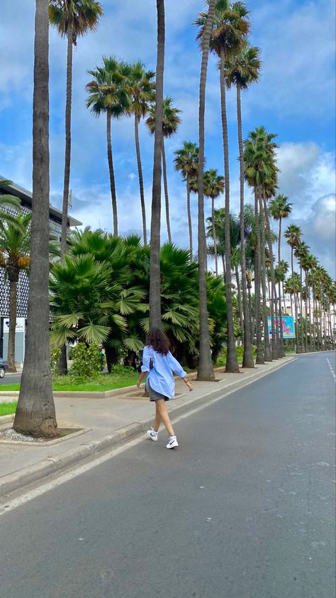 Casablanca Street palm tree morocco girls day california aesthetic #fashion #aesthetic #tiktok #coquette #palmtrees #girlsnightout California Aesthetic Fashion, Casablanca Aesthetic, Morocco Mall, Morocco Girls, California Aesthetic, Girls Day, Aesthetic Tiktok, Healthy Lifestyle Inspiration, Selfie Ideas