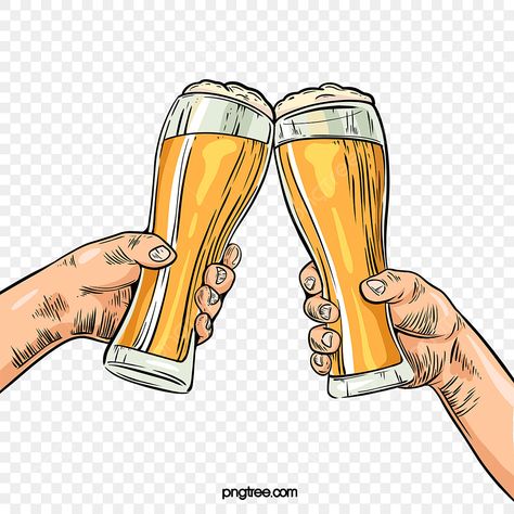 Cheers Clipart, Cheers Illustration, Cheer Tattoo, Cheer Clipart, Beer Clipart, Beer Drawing, Beer Background, Beer Illustration, Beer Icon