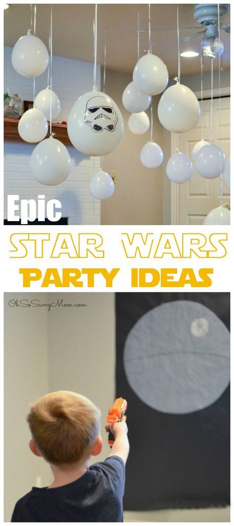 Star Wars Bday Party, Star Wars Party Ideas, Star Wars Party Games, Star Wars Birthday Party Ideas, Star Wars Theme Party, Star Wars Jewelry, Star Wars Bb8, Woodland Birthday Party, Star Wars Cake