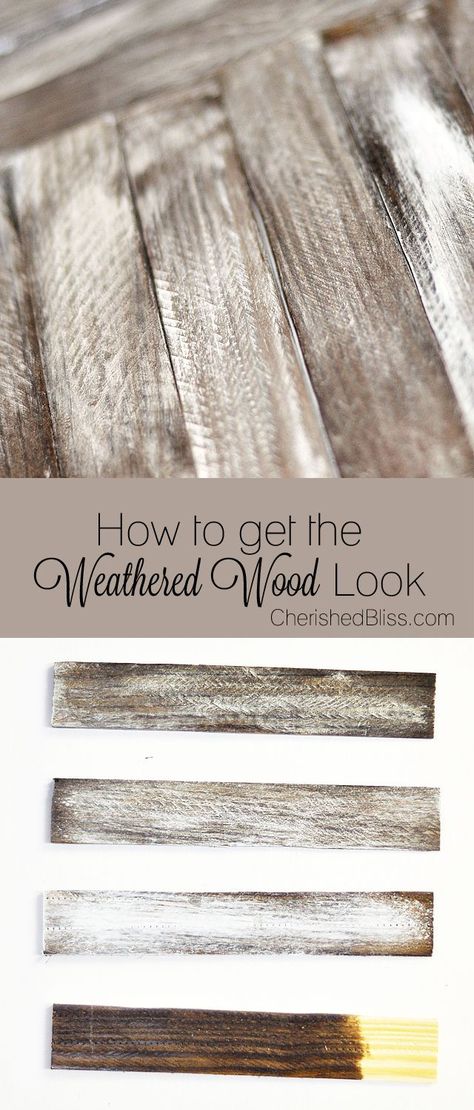 How To Weather Wood, Make New Wood Look Old, Easy Woodworking Ideas, Cleaning Wood, Diy Holz, Salvaged Wood, Wood Stain, Weathered Wood, Woodworking Projects Diy