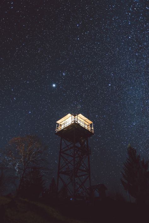 reference for Woodworking Nature, Tumblr, Watchtower Aesthetic, Music Visualization, Sky Stars, Watch Tower, Photo Journal, Field Guide, Big Sky