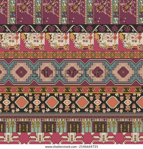 Ikat Style Border Art Work Textile Stock Illustration 2146664735 | Shutterstock Ikat Border Design, Ikat Border, Textile Border, Geometric Borders, Base Background, Border Art, Border Saree, Digital Borders Design, Digital Borders