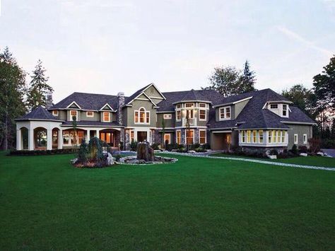 Suburban Mansion House Plans 6000 Sq Ft Dream Homes, Huge Suburban House, Mansion House Plans Luxury, House Plans Mansion Luxury, Luxury House Plans 2 Story, Big House Aesthetic Exterior, Farmhouse Mansion Floor Plans, 8000 Sq Ft House Plans, Huge Mansions Luxury