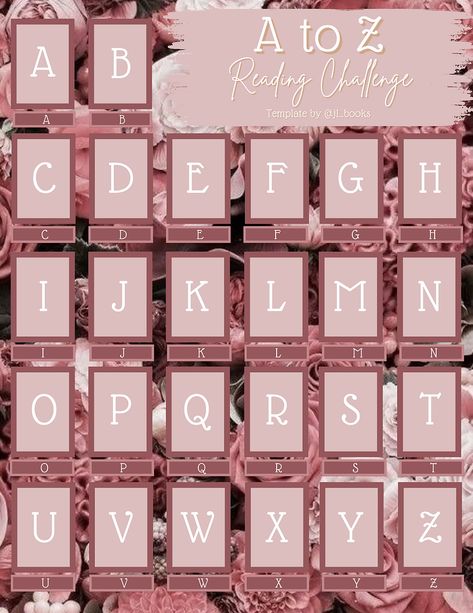 A to Z Reading Challenge A To Z Book Challenge Template 2023, Book Challenge A To Z, Book Trope Challenge, A To Z Reading Challenge Template 2023, A-z Book Challenge 2023, 50 Book Challenge Template, A To Z Book Challenge Template 2024, A To Z Reading Challenge Template 2024, Alphabet Reading Challenge Template