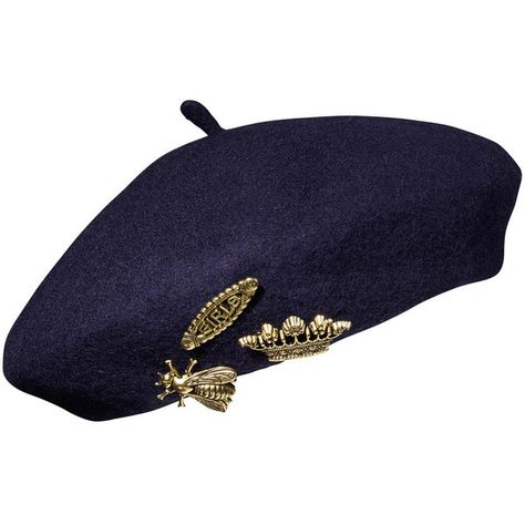 French beret brooches by Maison Scotch ($53) ❤ liked on Polyvore featuring jewelry, brooches, navy blue jewelry, gold brooch, navy jewelry, maison scotch and gold jewellery Head Accessories, Beret Aesthetic, Topi Baret, Navy Blue Jewelry, Navy Jewelry, French Beret, Wool Beret, Gold Brooch, Scotch Soda