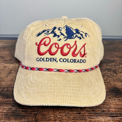 Brand New Cap Coors Cowboy, Mens Western Hats, Coors Banquet, Golden Colorado, Mens Western, Western Hat, Red Rope, Western Hats, Accessories Hats