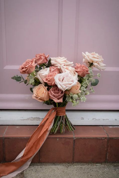 Desert Rose Bouquet Wedding Flowers, Cappucino Rose Bouquet, Nude Wedding Bouquet, Cappucino Rose, Quicksand Rose Bouquet, Reflexed Roses, Cappuccino Rose, Rose Boquet, Wedding Pallet