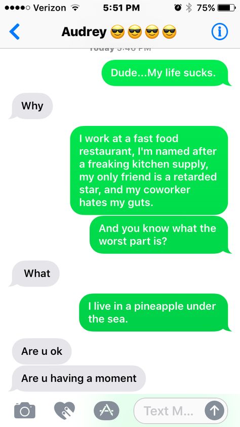 Funny Pranks To Pull On People Over Text, Muffin Man Text Prank, Funny April Fools Pranks Over Text, How To Prank Your Boyfriend Over Text, Prank Text Messages Boyfriend, Funny Text Pranks Boyfriends, Pranks To Do Over Text, Spongebob Text Prank, Best April Fools Pranks Over Text