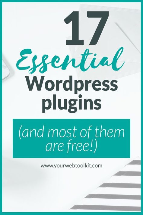 17 essential WordPress plugins. #WordPress plugins help you to expand functionality of your #website, making it easier to turn website subscribers into leads for your business, and grow your revenue.  In this post I share 17 of my favourite plugins that I think are the best WordPress plugins for bloggers and business owners.  #onlinemarketing #blogging #business Wordpress Website Design, Wordpress Plugins, Wordpress Website, Work For You, It's Hard, Art Tips, Wordpress Blog, Hard Work, Science And Technology