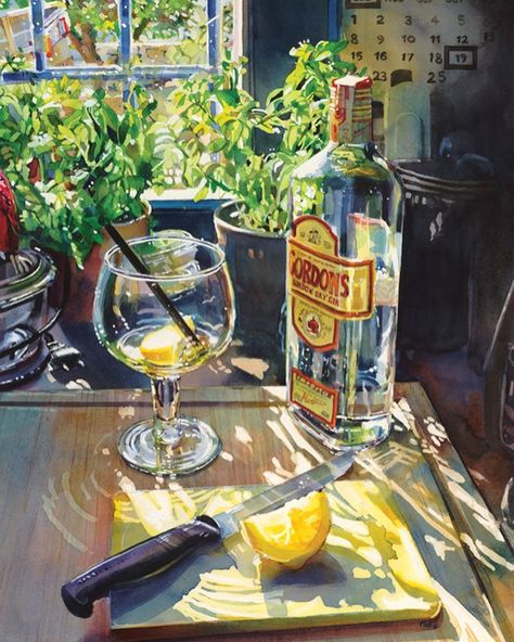 @drawing.anatomy.and.art: "Accidental composition still life watercolor painting by Matt Jeanes" How To Paint Glass, Art Amour, Tableaux Vivants, Arte Peculiar, Kunst Inspiration, Arte Sketchbook, Ap Art, A Level Art, Still Life Art