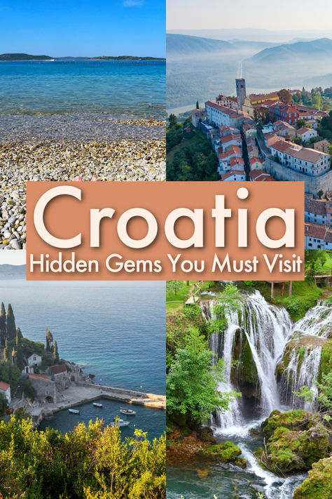 Traveling to Croatia but not sure where to go to avoid the crowds? Well, you arrived at the right place! You are about to discover 5 hidden gems in Croatia, from beautiful islands, secluded beaches, and charming villages that even on a busy Summer might not be as packed as the famous spots on the Croatian coast. Read this guide before planning your Croatia trip. Europe Food, Croatian Coast, Backpack Through Europe, Croatia Travel Guide, European Road Trip, Balkans Travel, European Travel Tips, Visit Croatia, Eastern Europe Travel