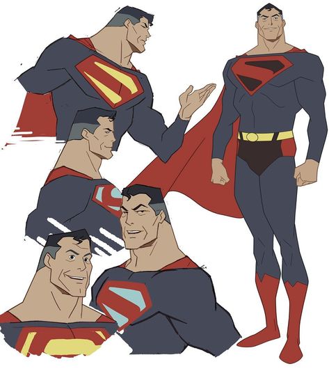 Some Superman drawings I did last year-  #superman #kingdomcome #concepts #art #design #style #artdirection #characterdesign #classic… Phil Bourassa, Rogue Comics, Superman Drawing, Superman Characters, Superman Art, Superman Comic, Dc Comics Superman, Arte Dc Comics, Dc Comics Artwork