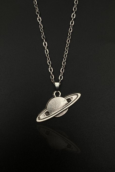 Space Planets - Saturn Men Women Necklace, Saturn Necklace, Space Jewelry, Planet Necklace, Space Gift, Saturn Jewelry Gift, Saturn Pendant Saturn Jewelry, Planets Saturn, Space Saturn, Saturn Pendant, Saturn Necklace, Planet Necklace, Pretty Jewelry Necklaces, Space Jewelry, Space Gift