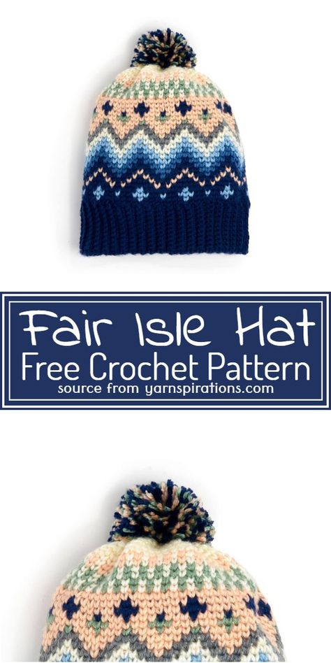 Free Crochet Fair Isle Hat Pattern #freecrochetpattern #crochetfairisle #freecrochetfairisle #freecrochetfairislepattern Amigurumi Patterns, Tapestry Crochet Hat Patterns Free, Crochet Fair Isle Hat, Crochet Fair Isle Pattern, Fair Isle Crochet Pattern, Crochet Fair Isle, Crochet Slouchy Beanie Pattern, Fair Isle Patterns, Crochet Sets