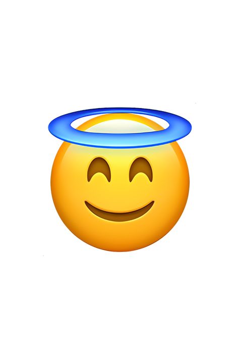 The 😇 Smiling Face With Halo emoji depicts a yellow face with a big, open smile and closed eyes. Above the face, there is a white halo, which represents goodness and purity. The face also has two small, pink blush marks on its cheeks, indicating a sense of innocence and sweetness. Overall, the emoji gives off a happy and angelic vibe. Book Of Eli, The Book Of Eli, Emoji Meaning, The Emoji, Smiling Face, Closed Eyes, Copy Paste, Pink Blush, Smiley