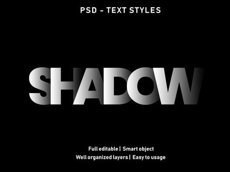 Shadow text effect style | Premium Psd #Freepik #psd #logo #font #3d #text Shadow Text Design, Shadow Logo Design, Text Style Design, Text Styles Fonts, Text Logo Design Ideas, Nursery Logo, Sparkle Text, Logo Text Design, Shadow Font