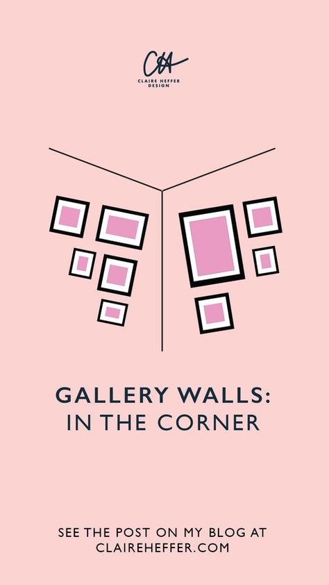 Picture Frames On Corner Wall, Picture Gallery Corner Wall, Wall Art Corner Living Room, Pictures Corner Wall, Corner Wall Pictures, Picture Frames In Corner Wall, Frames Corner Wall, Corner Photo Wall Ideas, Corner Wall Art Gallery