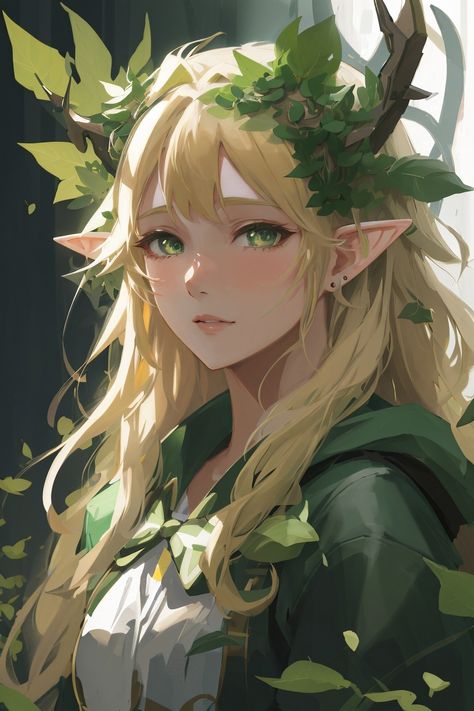 Anime Elf Woman, Dnd Wood Elf, Fantasy Elf Art, Elf Girl Art, Elf Fanart, Elf Fantasy Art, Weiblicher Elf, Ethereal Forest, Elf Female