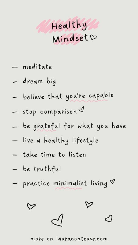 Positive Mental Health, Get My Life Together, Healthy Mindset, Health Habits, Improve Mental Health, Positive Self Affirmations, Mindset Quotes, Mental And Emotional Health, Self Care Activities