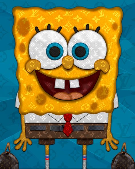 Tela, Spongebob Graffiti Art, Spongebob Illustration, Country Halloween Decor, Spongebob Spongebob, Graffiti Room, Tom And Jerry Wallpapers, Spongebob Square, Behance Design