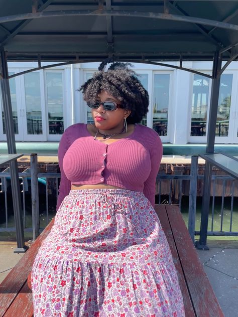 #plussizefashion #fashion Femenine Outfits Plus Size, Clothing Aesthetic Plus Size, Flowy Girly Outfits, Plus Size Girly Fashion, Plus Size Pastel Fashion, Barbiecore Outfit Plus Size, Flat Buttocks Outfits, Girly Plus Size Outfits, Pink Outfits Plus Size