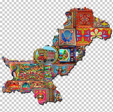 Punjab Culture Painting, Pakistan Culture Aesthetic, Sensory Mapping, Pakistan Painting, Mapping Architecture, Culture Of Pakistan, Map Of Pakistan, University Of Toronto Scarborough, Truck Art Pakistan