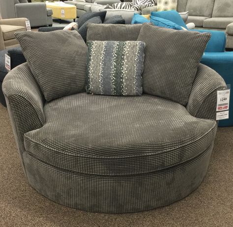 Best chair ever!  Enough said... http://www.sofaland.ca/nest  #Nest #CuddleUp #MadeInCanada #BestChairEver #MovieNight #StoryTime #FinishOffThatSpace #yegFurniture #yycFurniture #Furniture #Chair #Fabric #AccentChair #InteriorDesign #yegInteriorDesign #yycInteriorDesign #Camrose Oversized Sofa Chair, Large Round Chair Living Room, Big Circle Chair, Circle Sofa Chair, Large Round Chair, Round Chair Living Room, Cuddle Couch, Round Sofa Chair, Round Couch