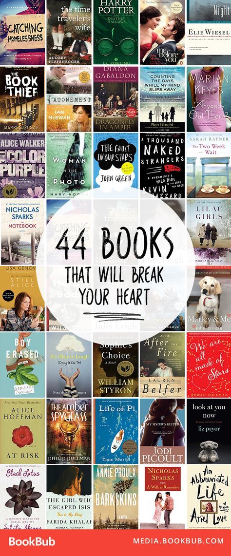 These emotional books will break your heart. Add these to your to-read list for those times you just need a good cry. Emotional Books, Book Bucket, Elie Wiesel, Alice Walker, Break Your Heart, Atonement, Reading Challenge, Book Suggestions, Reading Material