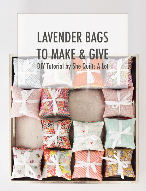 Lavender Crafts, Lavender Bags, Lovely Lavender, Lavender Sachets, Diy Couture, Fabric Projects, Sewing Projects For Beginners, Easy Sewing Projects, Sewing Gifts