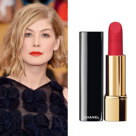 Pin for Later: Shop the Exact Beauty Products Worn by Celebrities on the Red Carpet Rosamund Pike at the SAG Awards Black Beauty Products, Silver Smokey Eye, Bright Lip, Chanel Lipstick, Bright Lips, Makeup Artist Tips, Makeup Tutorial Eyeliner, Lip Makeup Tutorial, Best Makeup Artist