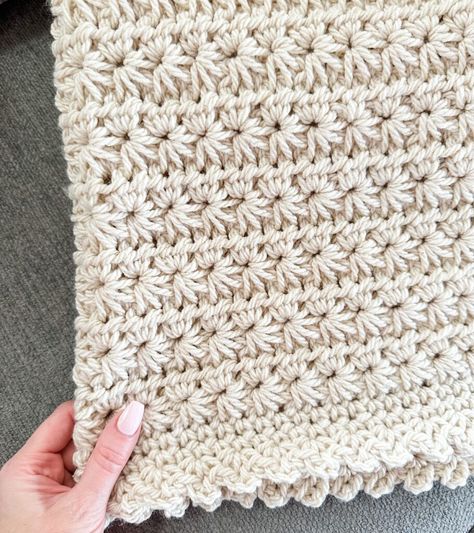 Chunky Star Crochet Blanket, Chunky Star Stitch Crochet Blanket, Squishy Crochet Blanket Pattern, Chunky Baby Crochet Blanket, Crochet Star Stitch Blanket Free Pattern, Chunky Blanket Pattern Crochet, Crotchet Blanket Pattern, Crochet Baby Blanket Free Pattern Chunky, Chunky Afghan Crochet Patterns