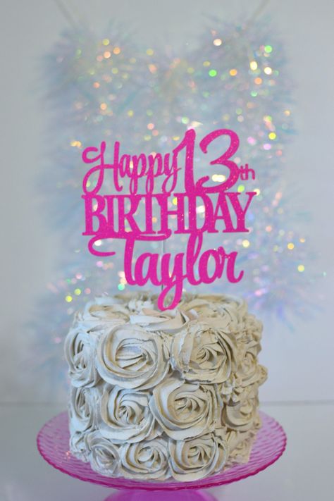 Excited to share this item from my #etsy shop: Happy 13th Birthday Personalized Name Cake Topper, Custom Cake Topper, Personalized 13th Cake, Happy Birthday Cake 13 Birthday Cake Topper, Rock Birthday, 15th Birthday Cakes, Cake Happy Birthday, Thirteenth Birthday, 13 Birthday Cake, Name Cake Topper, Happy 13th Birthday, Name Cake