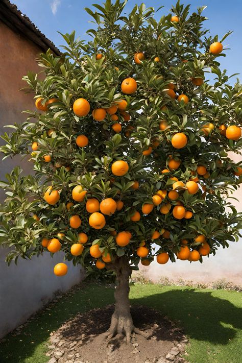#orange #orange tree Mini Orange Tree, Growing Orange Trees, Orange Tree Backyard, Fruit Trees Backyard Design, Citrus Trees Landscape, Peach Tree Aesthetic, Fruit Garden Aesthetic, Growing Oranges, Fruit Trees Backyard